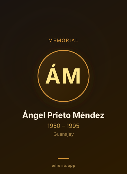 Memorial portrait of Ángel Prieto Méndez