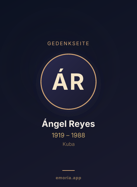 Gedenkportrait von Ángel Reyes