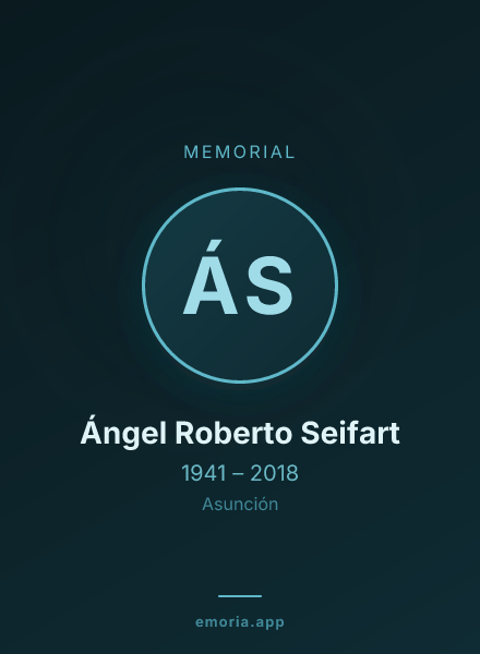 Memorial portrait of Ángel Roberto Seifart