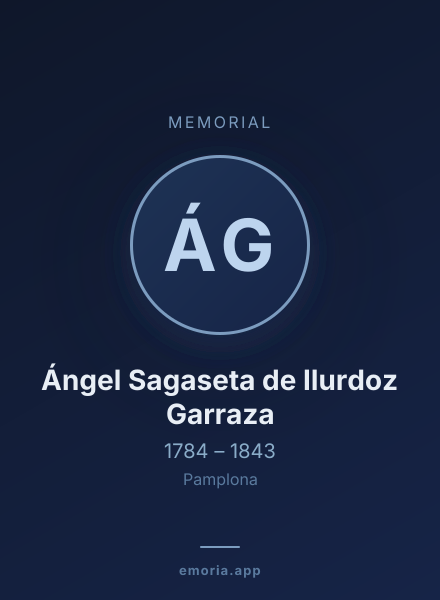 Memorial portrait of Ángel Sagaseta de Ilurdoz Garraza