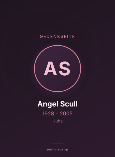 Gedenkportrait von Angel Scull