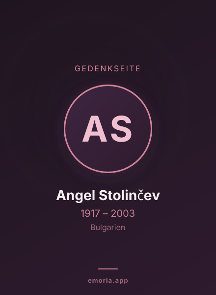 Gedenkportrait von Angel Stolinčev