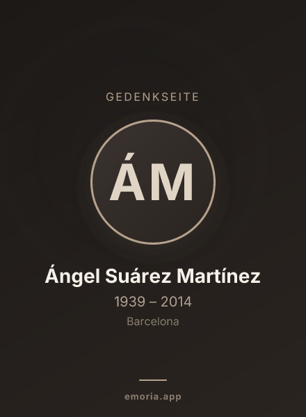 Gedenkportrait von Ángel Suárez Martínez