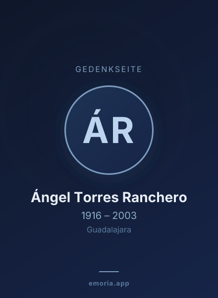 Gedenkportrait von Ángel Torres Ranchero