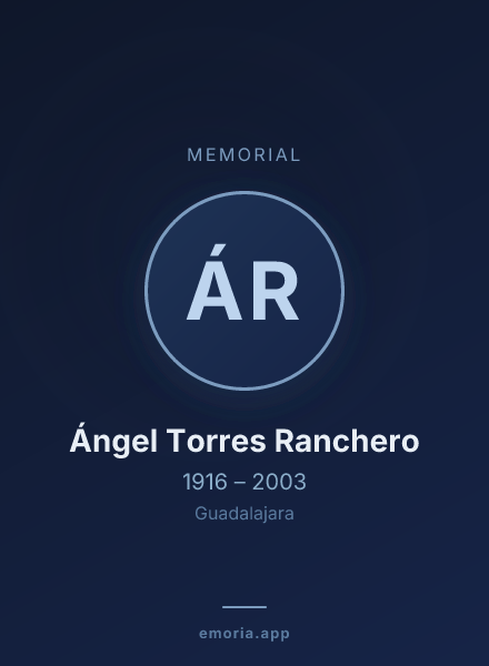 Memorial portrait of Ángel Torres Ranchero
