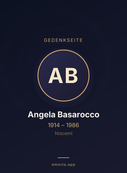 Gedenkportrait von Angela Basarocco