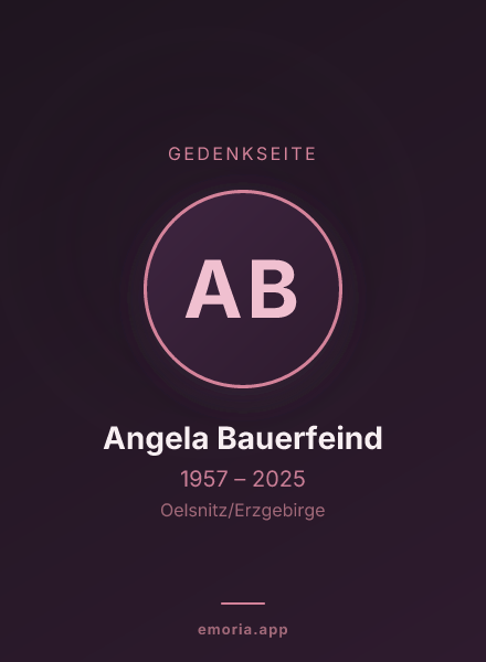 Gedenkportrait von Angela Bauerfeind