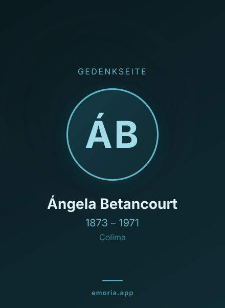 Gedenkportrait von Ángela Betancourt