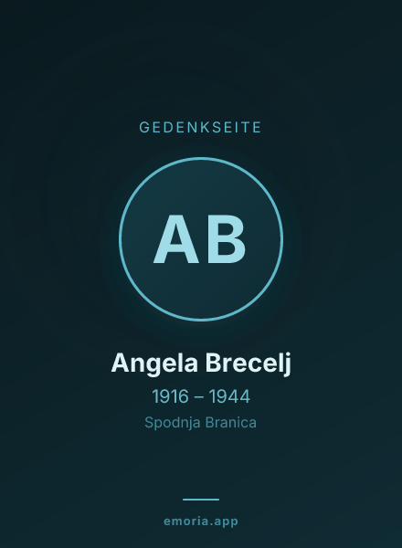 Gedenkportrait von Angela Brecelj
