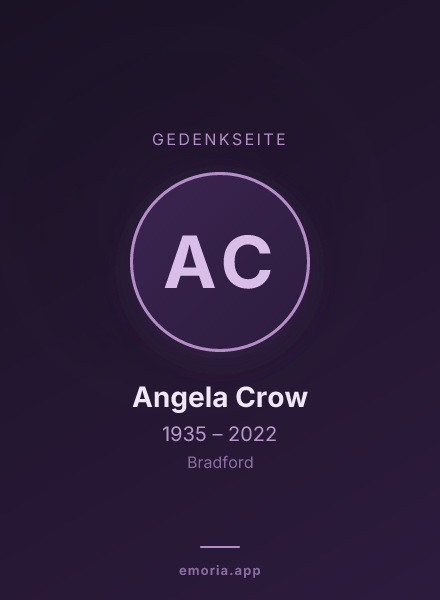 Gedenkportrait von Angela Crow