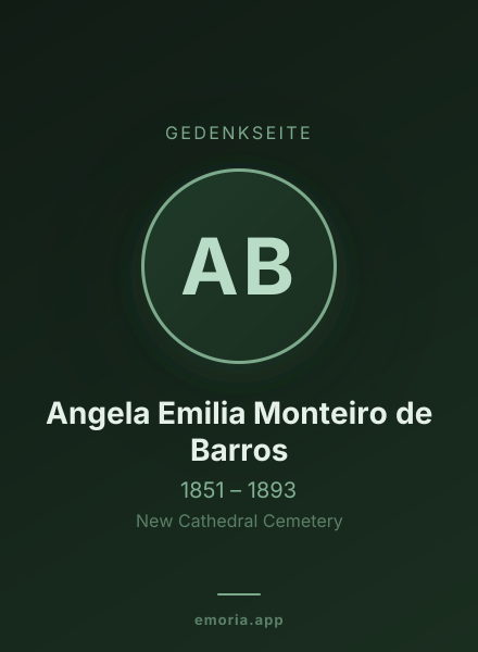 Gedenkportrait von Angela Emilia Monteiro de Barros