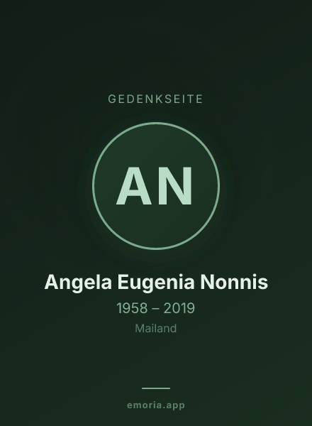 Gedenkportrait von Angela Eugenia Nonnis