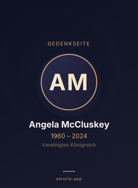 Gedenkportrait von Angela McCluskey