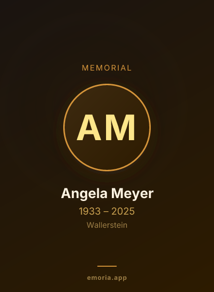 Memorial portrait of Angela Meyer