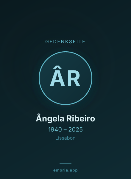 Gedenkportrait von Ângela Ribeiro