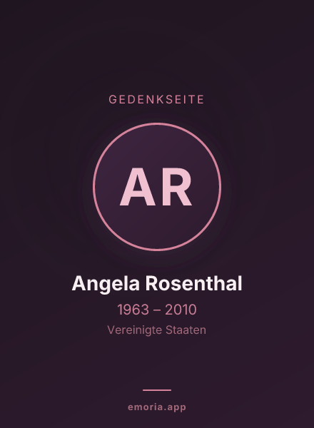 Gedenkportrait von Angela Rosenthal