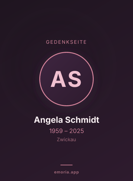Gedenkportrait von Angela Schmidt