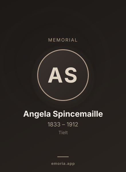 Memorial portrait of Angela Spincemaille