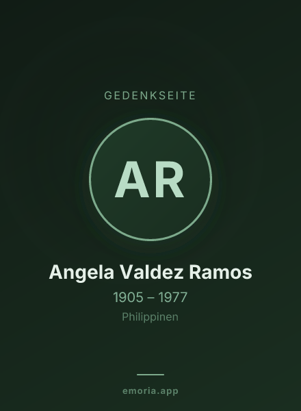 Gedenkportrait von Angela Valdez Ramos