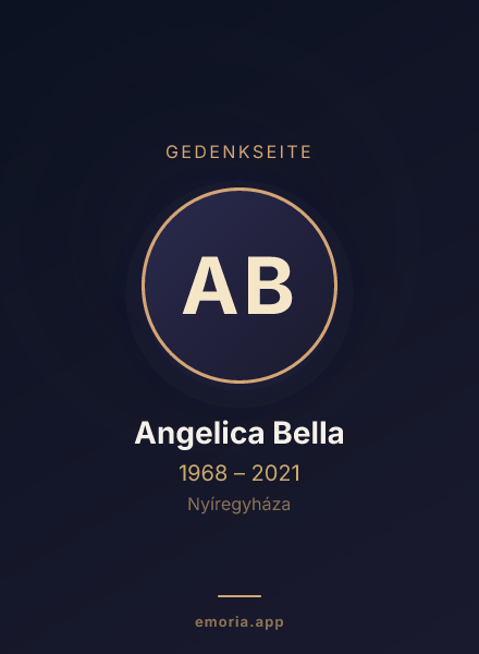 Gedenkportrait von Angelica Bella