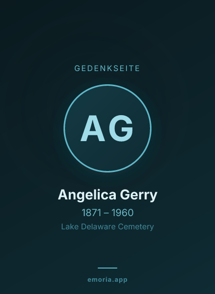 Gedenkportrait von Angelica Gerry