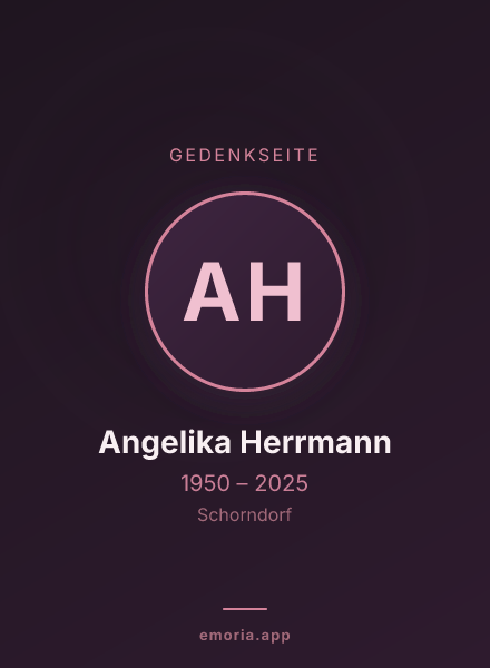 Gedenkportrait von Angelika Herrmann