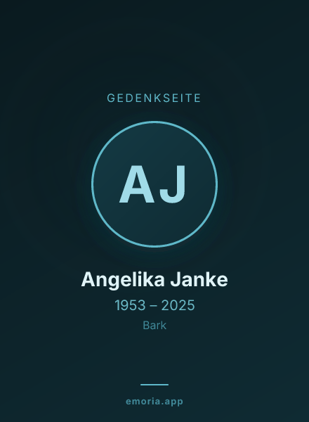 Gedenkportrait von Angelika Janke
