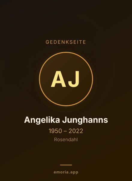 Gedenkportrait von Angelika Junghanns