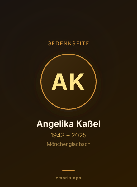 Gedenkportrait von Angelika Kaßel