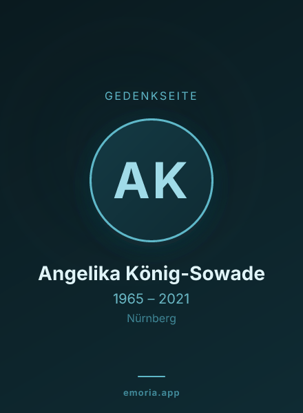 Gedenkportrait von Angelika König-Sowade