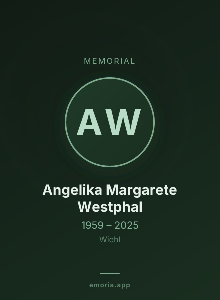 Memorial portrait of Angelika Margarete Westphal