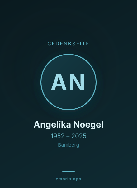 Gedenkportrait von Angelika Noegel