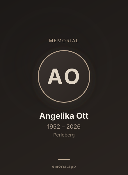 Memorial portrait of Angelika Ott