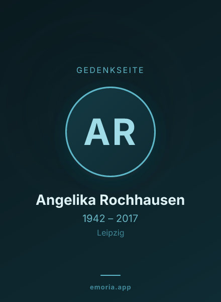 Gedenkportrait von Angelika Rochhausen