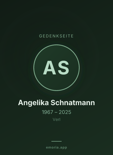 Gedenkportrait von Angelika Schnatmann