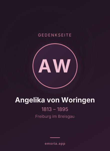 Gedenkportrait von Angelika von Woringen