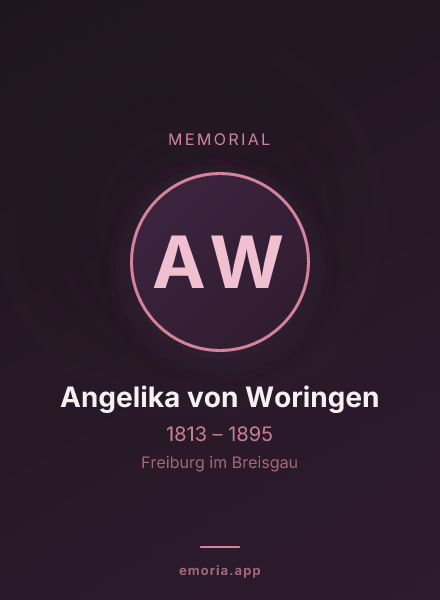 Memorial portrait of Angelika von Woringen