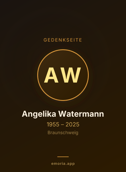 Gedenkportrait von Angelika Watermann