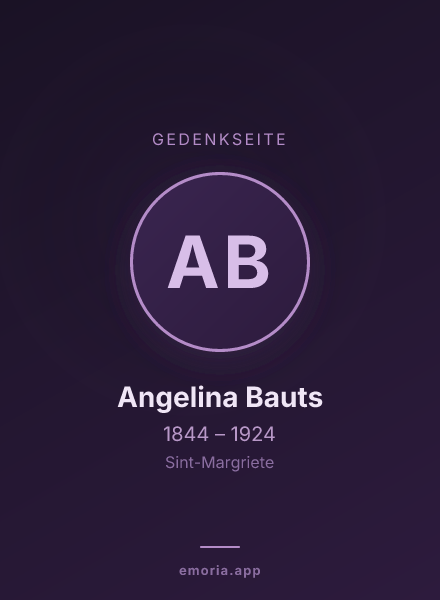 Gedenkportrait von Angelina Bauts
