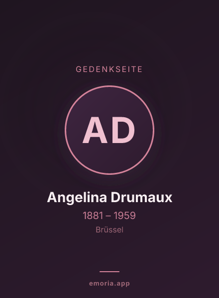 Gedenkportrait von Angelina Drumaux