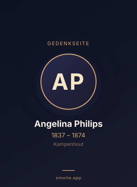 Gedenkportrait von Angelina Philips