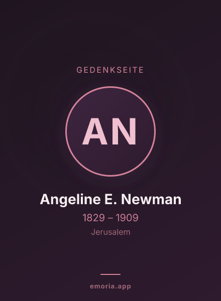 Gedenkportrait von Angeline E. Newman