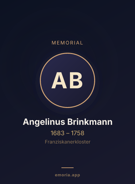 Memorial portrait of Angelinus Brinkmann