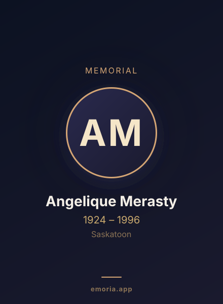 Memorial portrait of Angelique Merasty
