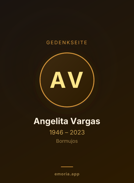 Gedenkportrait von Angelita Vargas