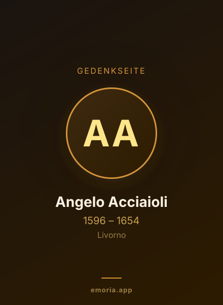 Gedenkportrait von Angelo Acciaioli