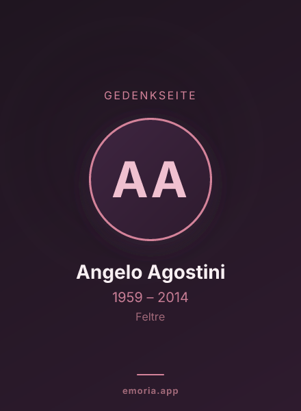 Gedenkportrait von Angelo Agostini
