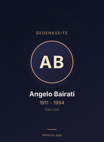 Gedenkportrait von Angelo Bairati
