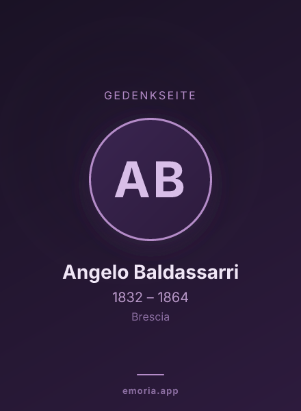 Gedenkportrait von Angelo Baldassarri