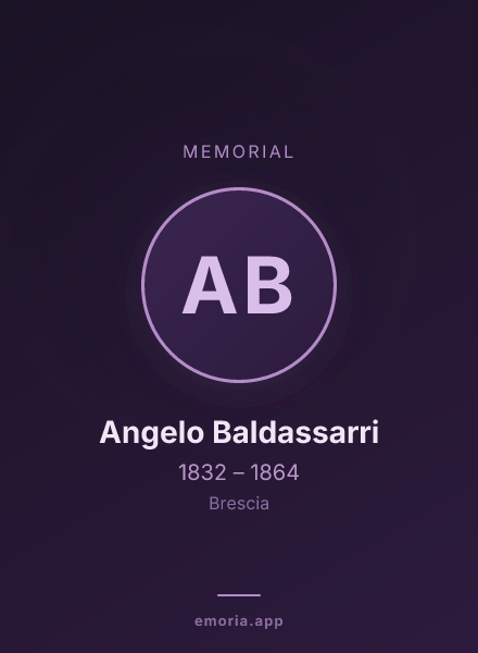 Memorial portrait of Angelo Baldassarri